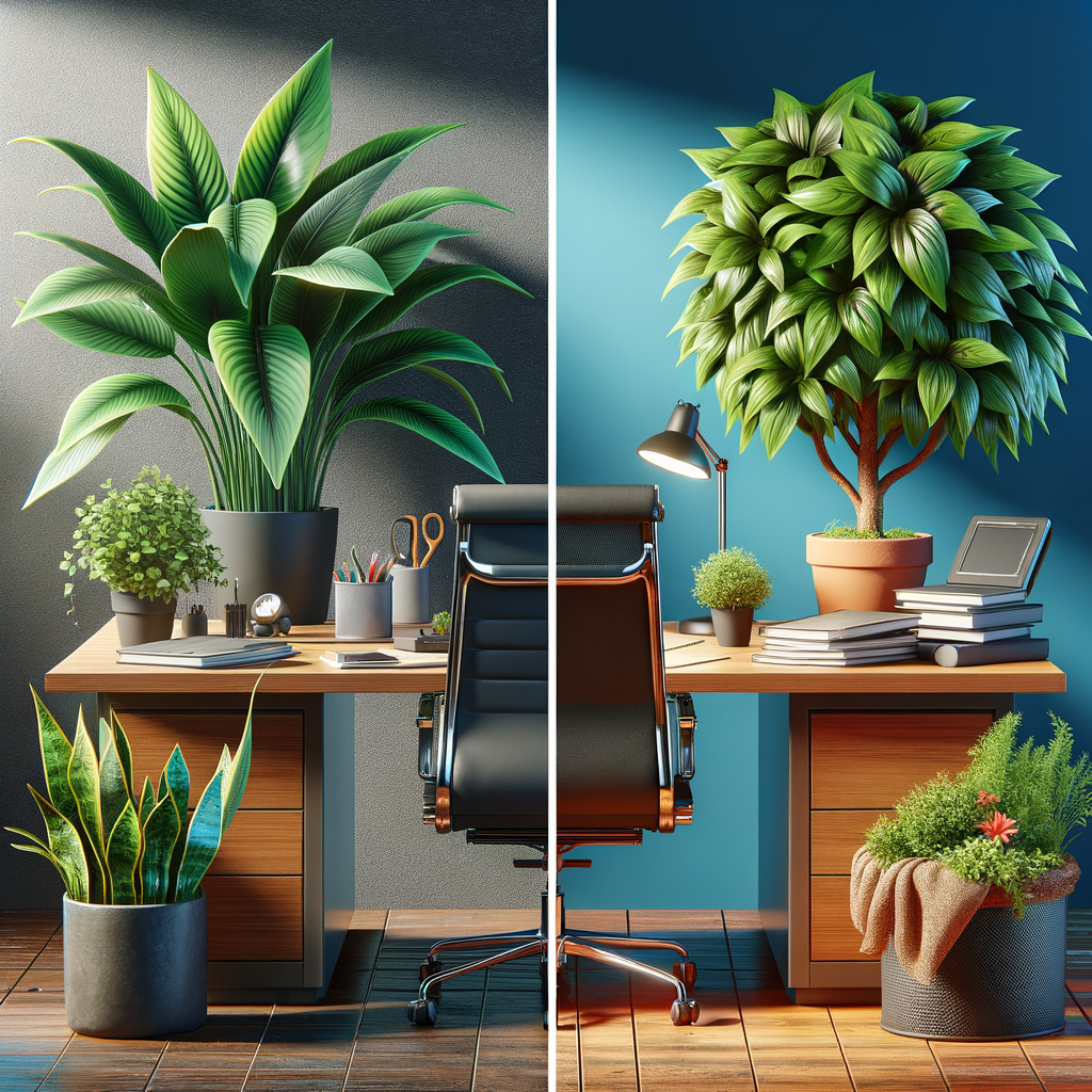 Le comparatif ultime : Plantes artificielles vs plantes réelles pour votre bureau